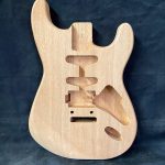 S-Style Body / African Mahogany / HSS / 2 Point Trem (#GIN-3783)