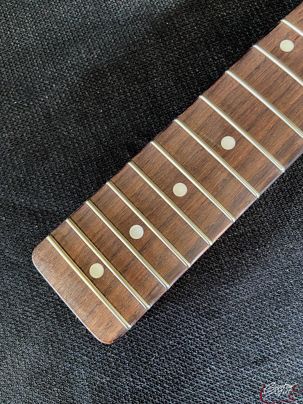 T-Style Replacement Neck / 2 pc. Roasted Maple & Indian Rosewood / Chunky C (#GIN-3805) - Image 5