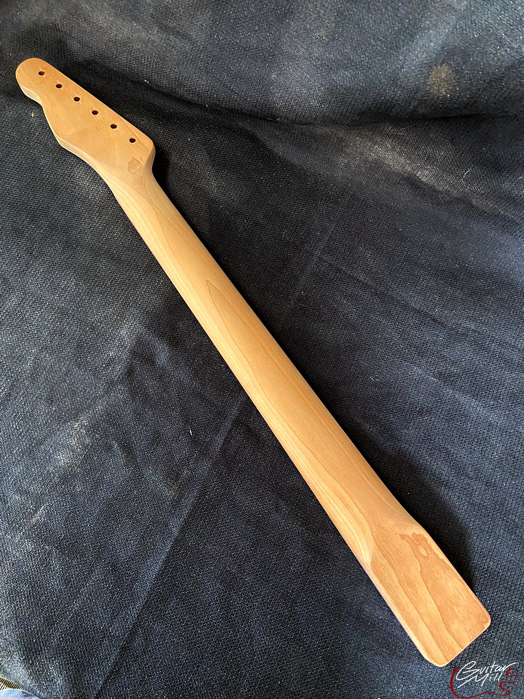 T-Style Replacement Neck / 2 pc. Roasted Maple & Indian Rosewood / Chunky C (#GIN-3805) - Image 6