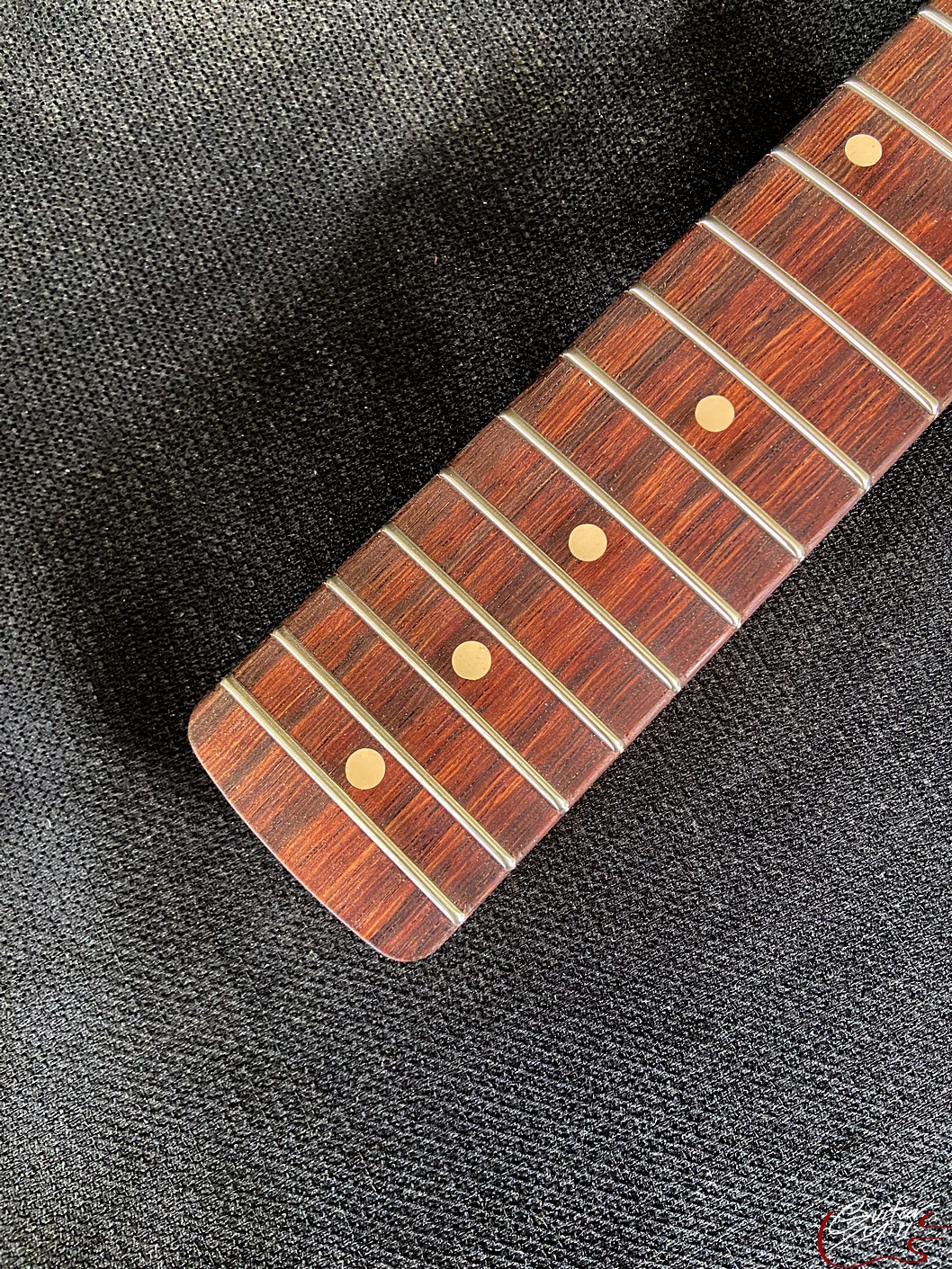 S-Style Replacement Neck / 2 pc. Maple & Madagascar Rosewood / Chunky C (#GIN-3808) - Image 5