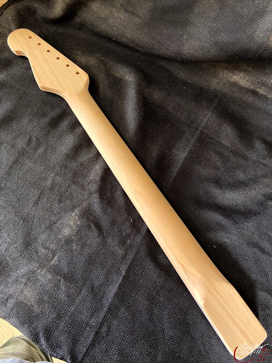 S-Style Replacement Neck / 2 pc. Maple & Madagascar Rosewood / Chunky C (#GIN-3808) - Image 6