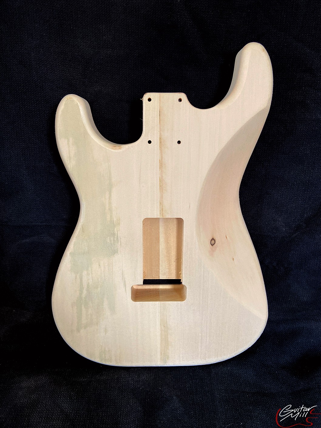 S-Style Body / 2 pc. Ultra Light Basswood / 3 lbs. 0 oz. / Paint Grade (#GIN-3810) - Image 2