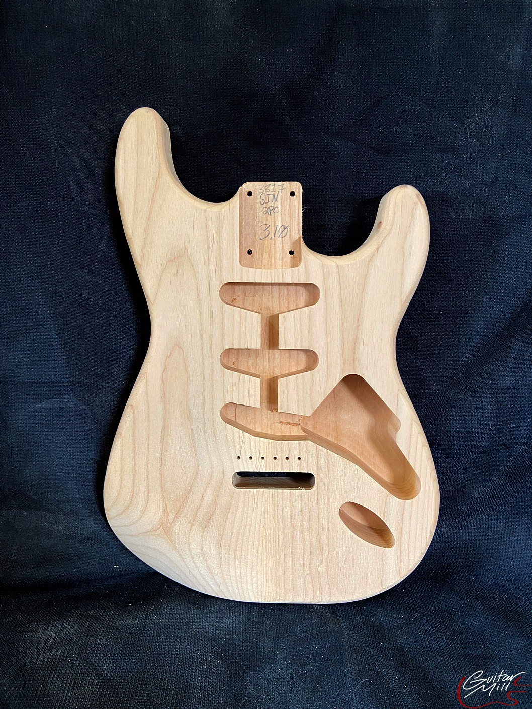 S-Style Body / 2 pc. Ultra Light Alder / 3 lbs. 10 oz. (#GIN-3817)