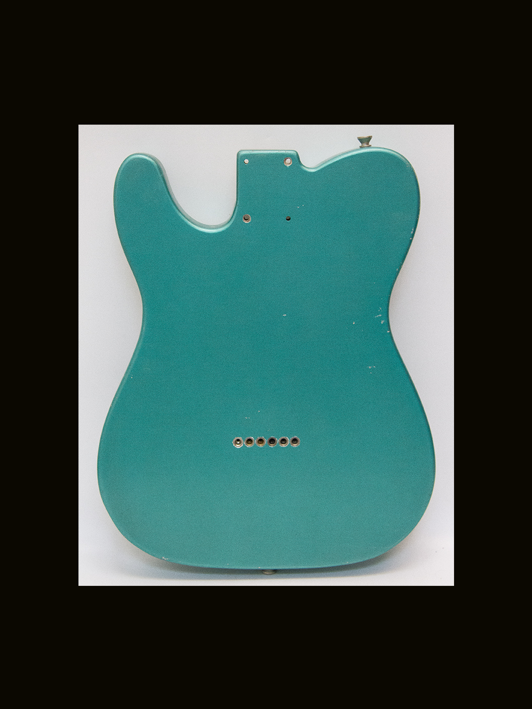 T-Style Body - Partially Assembled - Parts Included! / Paulownia / 2 lbs. 14 oz. / Nitrocellulose 'Sherwood Green' / Light Relic (#GIN-3820) - Image 3