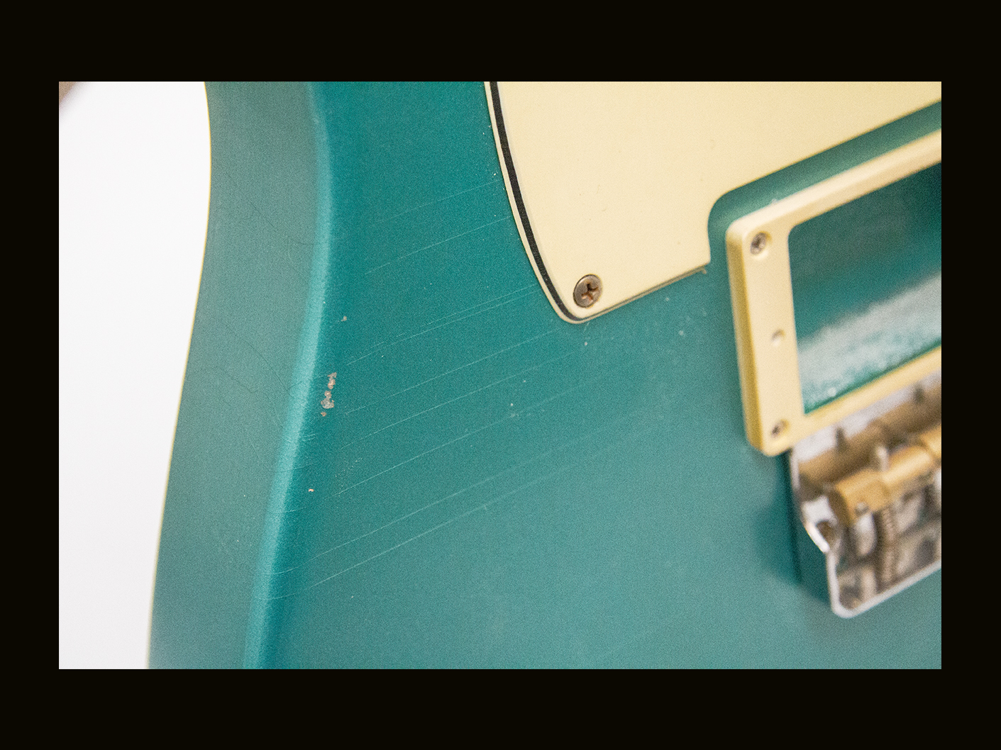 T-Style Body - Partially Assembled - Parts Included! / Paulownia / 2 lbs. 14 oz. / Nitrocellulose 'Sherwood Green' / Light Relic (#GIN-3820) - Image 5