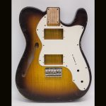 '72 Hollow T-Style Body / 1 PC. Swamp Ash / 3 lbs. 12 oz. / Nitrocellulose 'Chocolate Burst' / Light Relic (#GIN-3823)