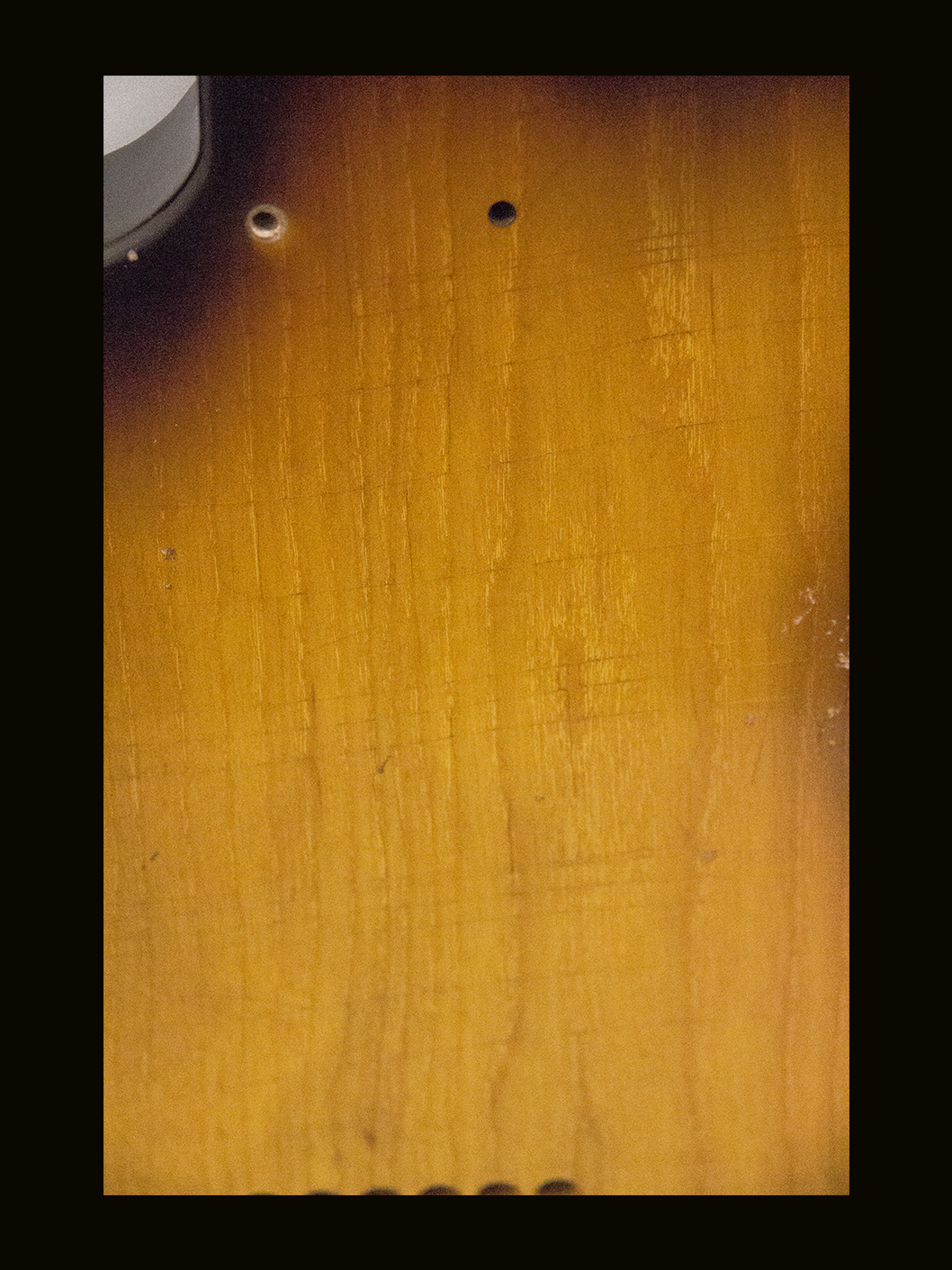 '72 Hollow T-Style Body / 1 PC. Swamp Ash / 3 lbs. 12 oz. / Nitrocellulose 'Chocolate Burst' / Light Relic (#GIN-3823) - Image 5