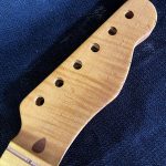 T-Style Replacement Neck / 1 pc. 1/4 Sawn Flame Maple / Soft V / V.T. Gloss / Med Relic (#GIN-3827)