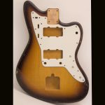 Jazz-Style Body / Alder / 3 lbs. 14 oz. / Nitrocellulose 'Chocolate Burst' / Light-Med. Relic (#GIN-3859)