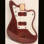 Jazz-Style Body / Swamp Ash / 3 lbs. 8 oz. / Nitrocellulose 'Oxblood Metallic' / Light Relic (#GIN-3860)