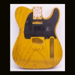 T-Style Body / 1PC. Swamp Ash / 3 lbs. 9 oz. / Nitrocellulose 'Vintage Amber'/ Med.- Hvy. Relic (#GIN-3864)