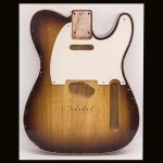 T-Style Body / 1 PC Swamp Ash/ 4 lbs. 4 oz. / Nitrocellulose 'Chocolate Burst' / Double Bound/Light / Med. Relic (#GIN-3869)