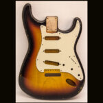 S-Style Body / 1 Piece Swamp Ash / 3 lbs. 2 oz. / Nitrocellulose '3 Tone SunBurst' / Med. Relic (#GIN-3870)