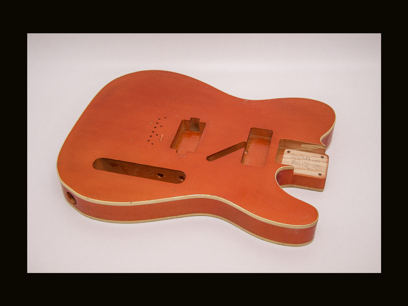 T-Style Body - "T-Beast" / Swamp Ash / 3 lbs. 14 oz. / Nitrocellulose 'Faded Candy Apple Red' / Med. Relic (#GIN-3872) - Image 2