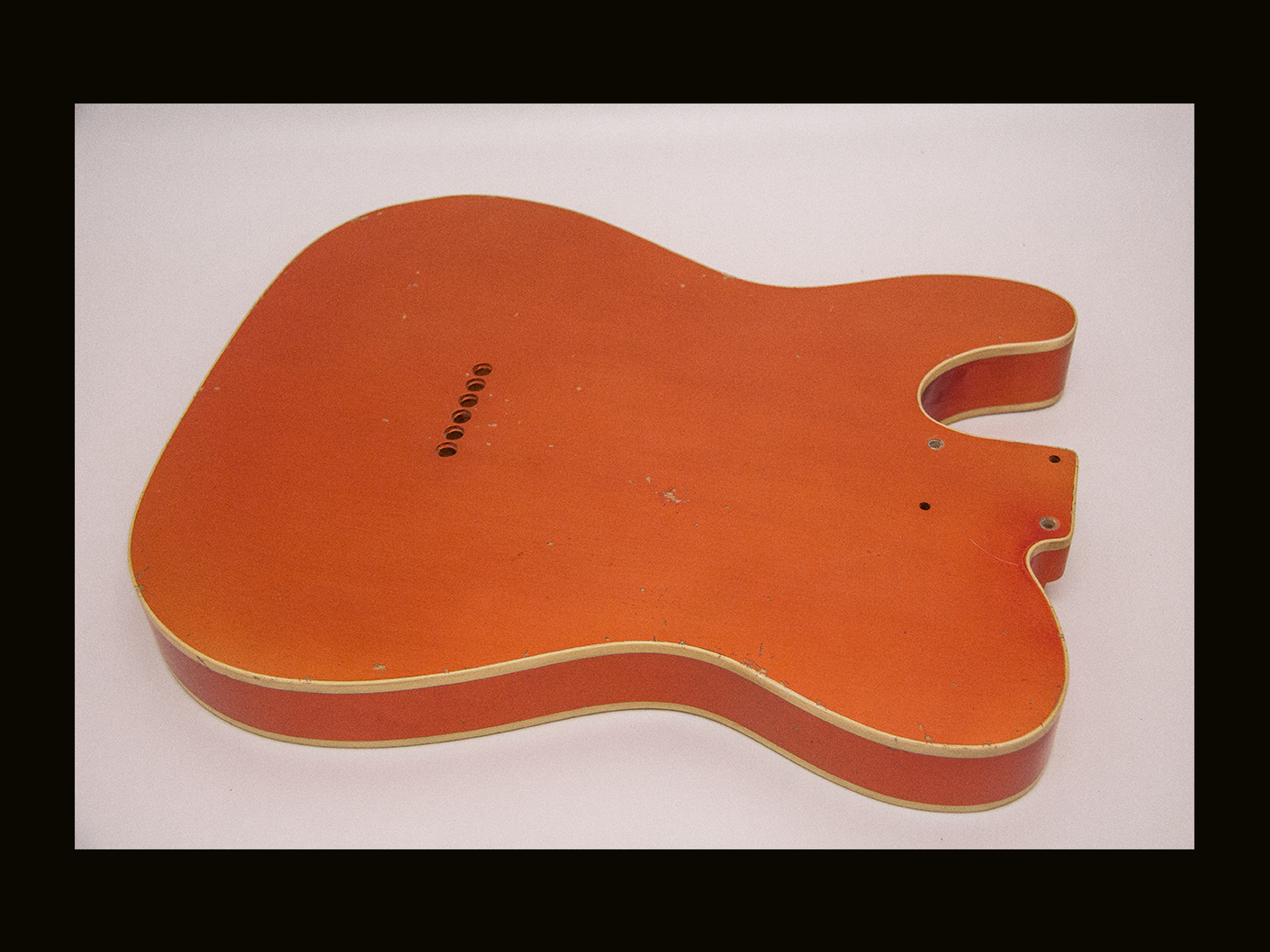T-Style Body - "T-Beast" / Swamp Ash / 3 lbs. 14 oz. / Nitrocellulose 'Faded Candy Apple Red' / Med. Relic (#GIN-3872) - Image 3