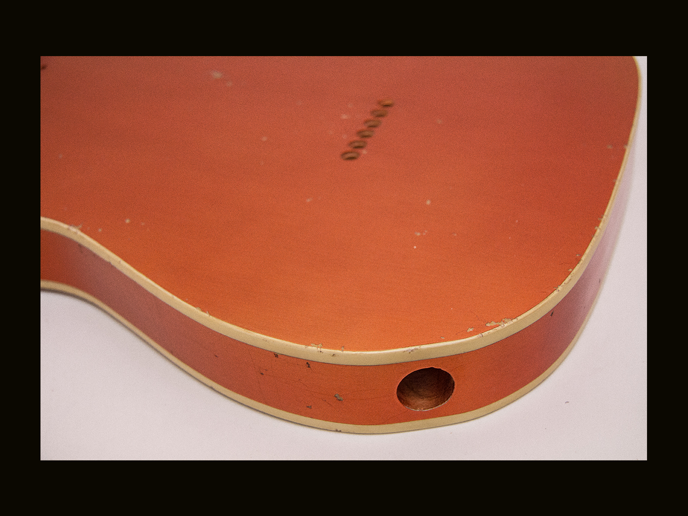 T-Style Body - "T-Beast" / Swamp Ash / 3 lbs. 14 oz. / Nitrocellulose 'Faded Candy Apple Red' / Med. Relic (#GIN-3872) - Image 4