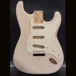 S-Style Body / 1 Piece Ultra Light Swamp Ash / 3 lbs. 7 oz. / Nitrocellulose 'Mary Kaye White Blonde' / Med. - Hvy. Relic (#GIN-3874)