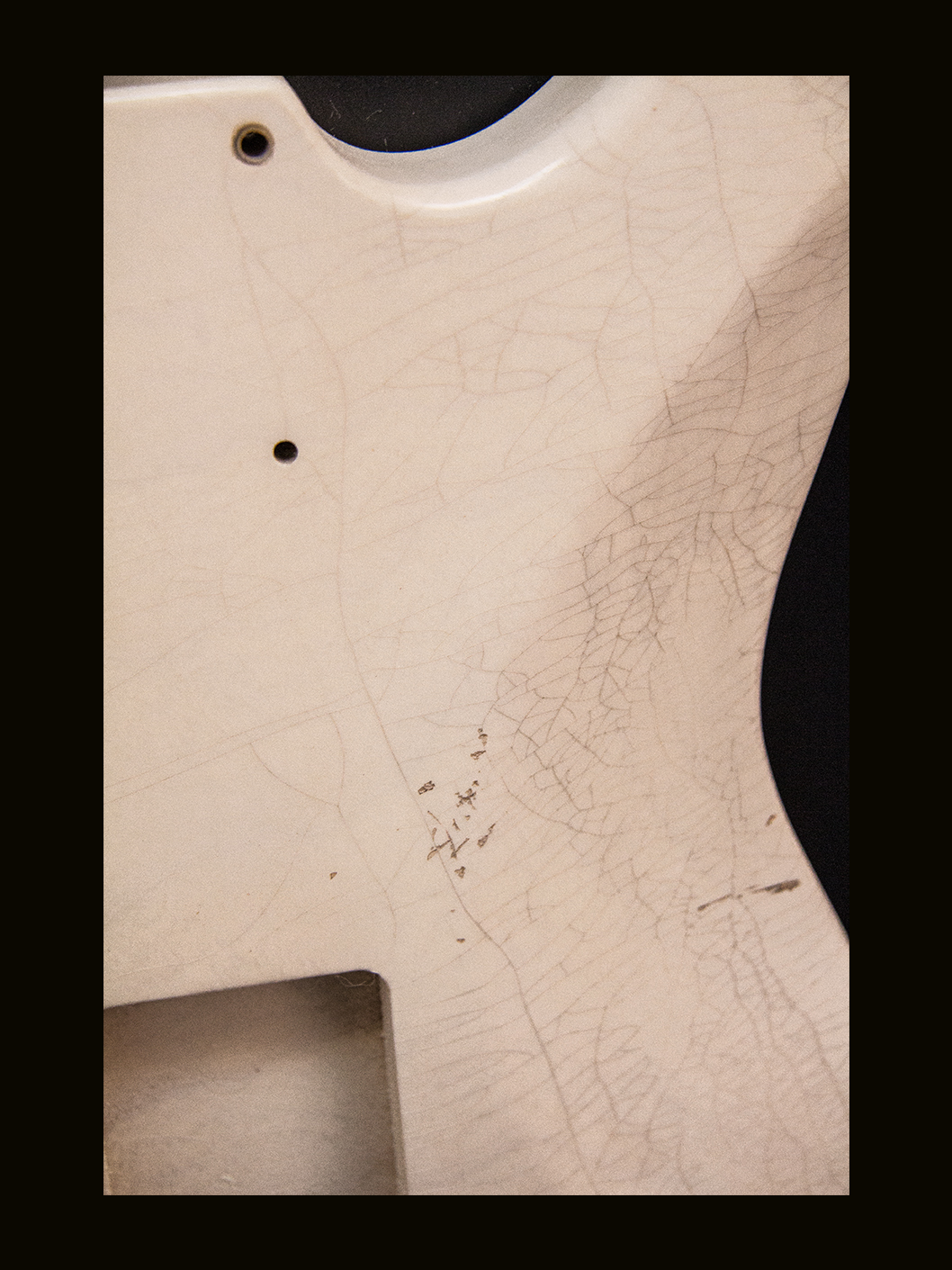 S-Style Body / 1 Piece Ultra Light Swamp Ash / 3 lbs. 2 oz. / Nitrocellulose 'Mary Kaye White Blonde' / Light - Med. Relic (#GIN-3875) - Image 5