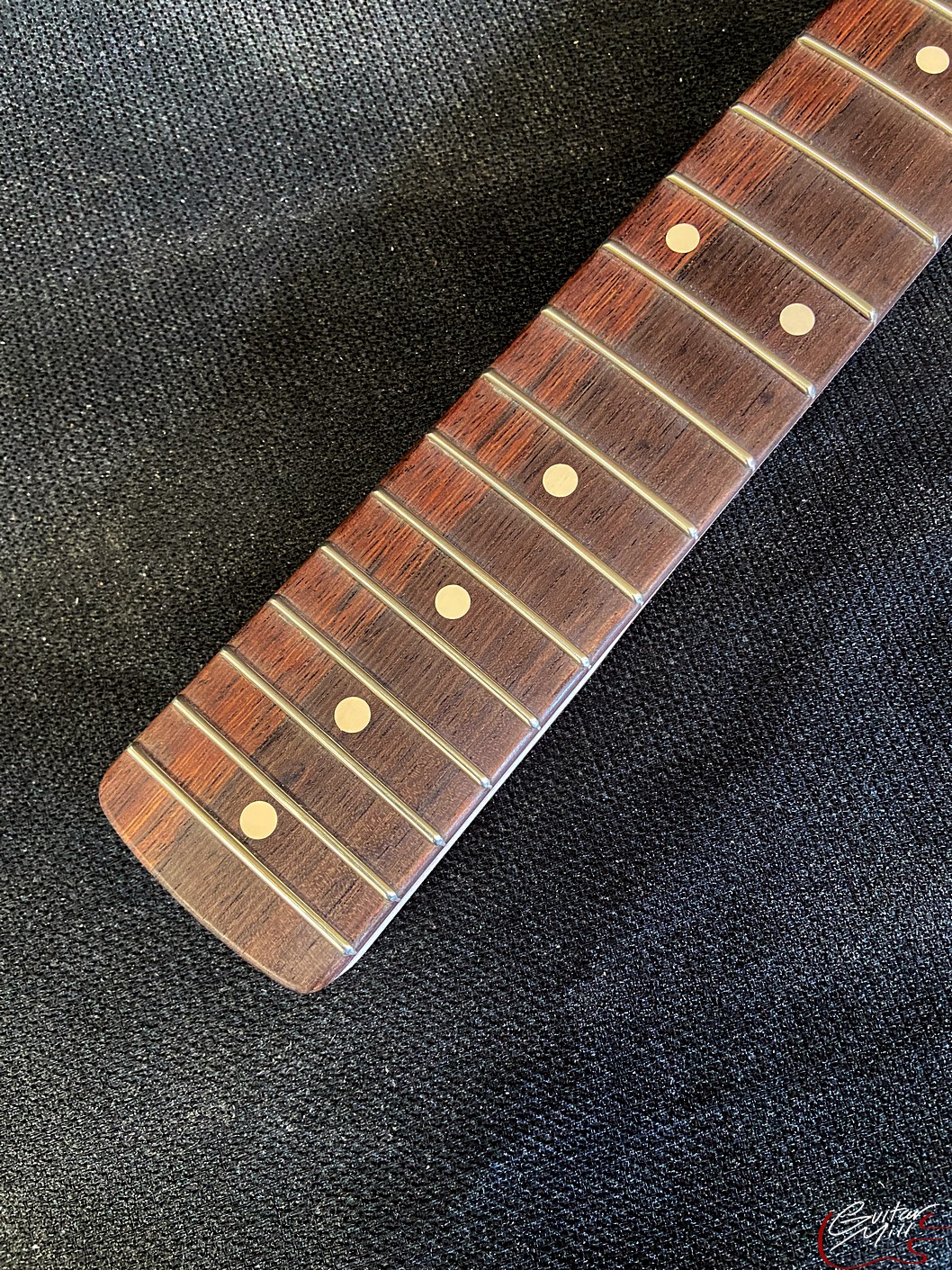 Jazz-Style Replacement Neck / 2 pc. Maple & Madagascar Rosewood / Chunky C (#GIN-3875) - Image 5
