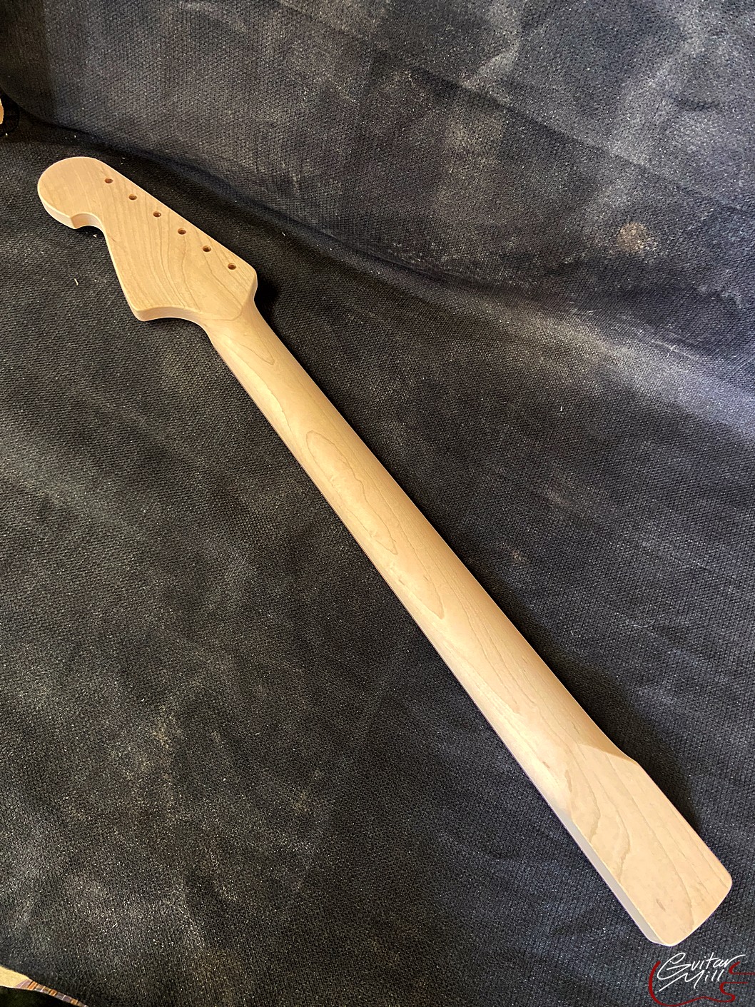 Jazz-Style Replacement Neck / 2 pc. Maple & Madagascar Rosewood / Chunky C (#GIN-3875) - Image 6