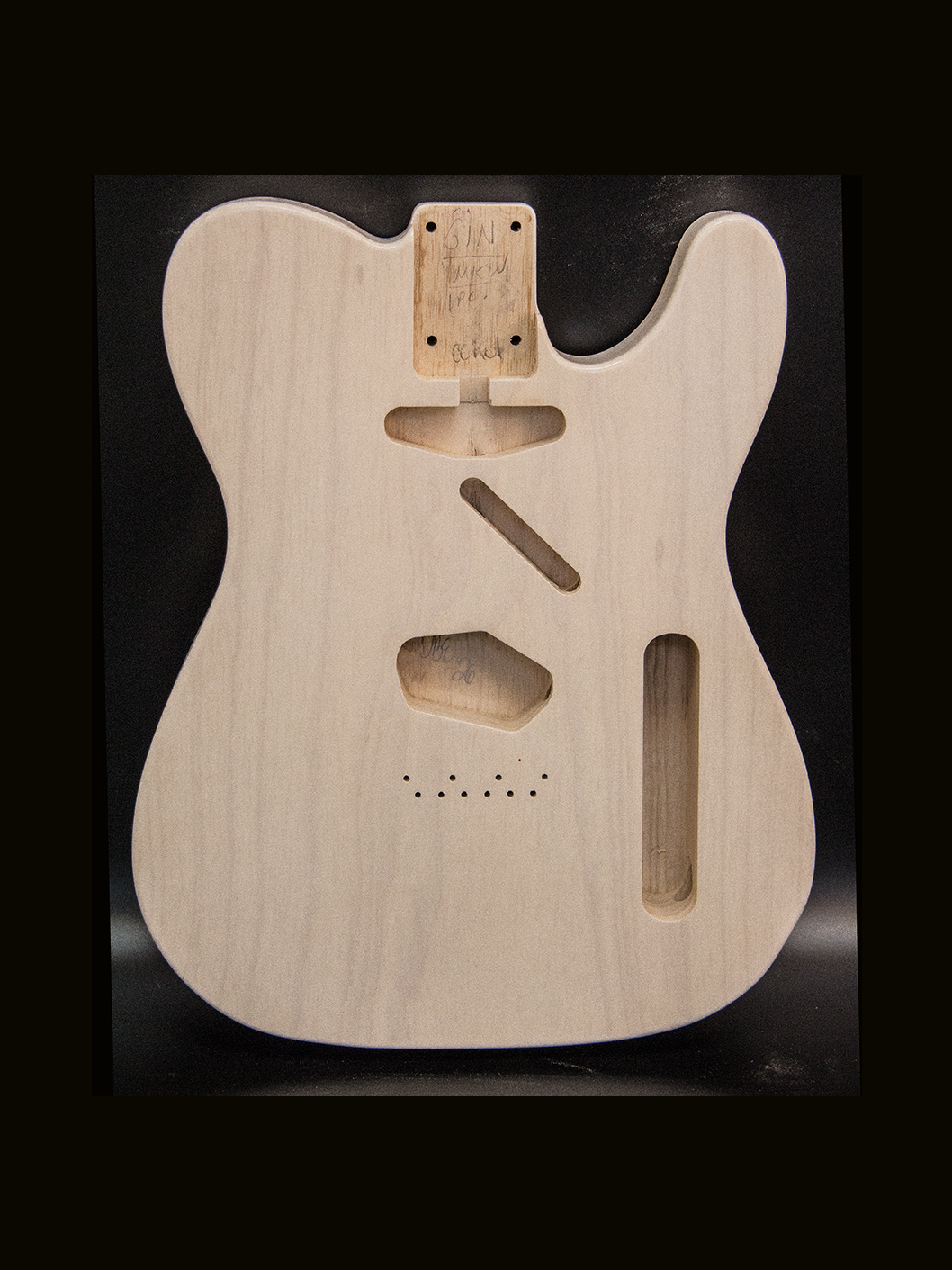 T-Style Body / 1 Piece Ultra Light Swamp Ash / 3 lbs. 15 oz. / Nitrocellulose 'Mary Kaye White Blonde' / Closet Clean Relic (#GIN-3876) - Image 2