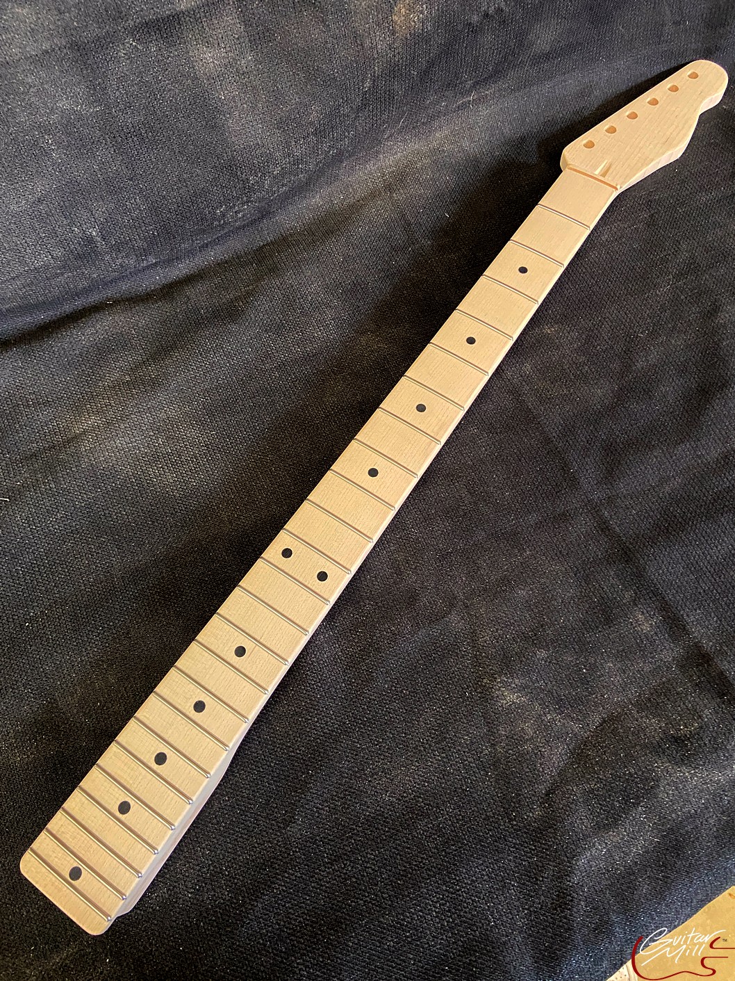 T-Style Replacement Neck / 2 pc. Maple (No Skunk Stripe) / Baritone Conversion Scale / Classic C (#GIN-3878) - Image 2