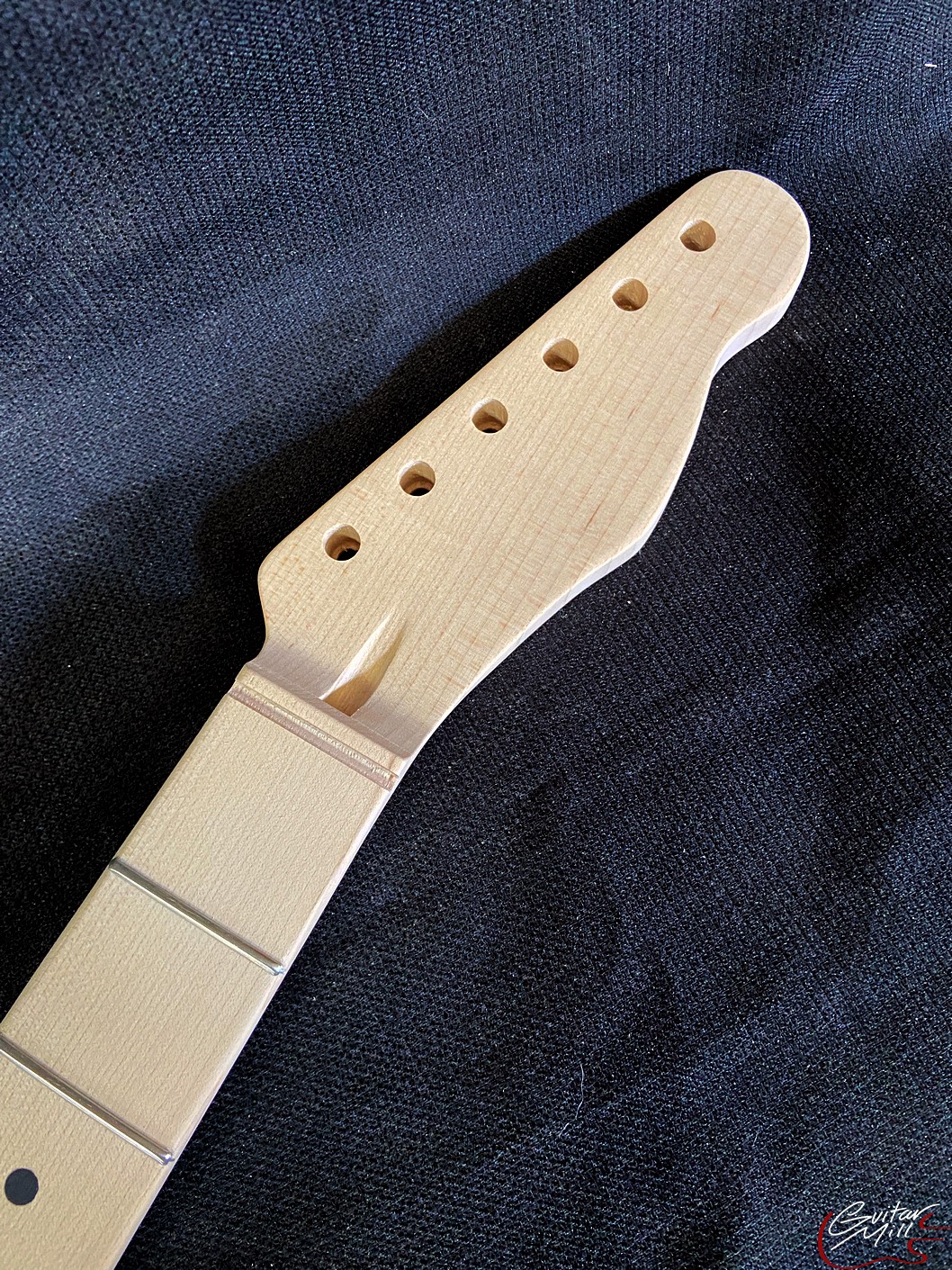 T-Style Replacement Neck / 2 pc. Maple (No Skunk Stripe) / Baritone Conversion Scale / Classic C (#GIN-3878)