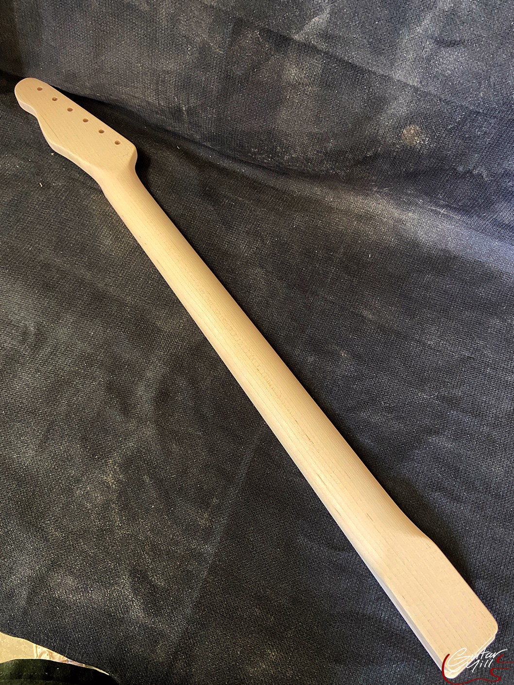 T-Style Replacement Neck / 2 pc. Maple (No Skunk Stripe) / Baritone Conversion Scale / Classic C (#GIN-3878) - Image 6