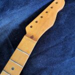 T-Style Replacement Neck / 1 pc. Maple / Abalone Top Dots / Classic C / V.T. Satin / Closet Clean (#GIN-3896)