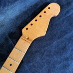 S-Style Replacement Neck / 1 pc. Roasted 1/4 Sawn Lite Bird's Eye Maple / Classic C / Satin / Closet Clean (#GIN-3899)