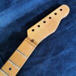 T-Style Replacement Neck / 1 pc. Roasted 1/4 Sawn Maple / Classic C / Satin / Closet Clean (#GIN-3905)