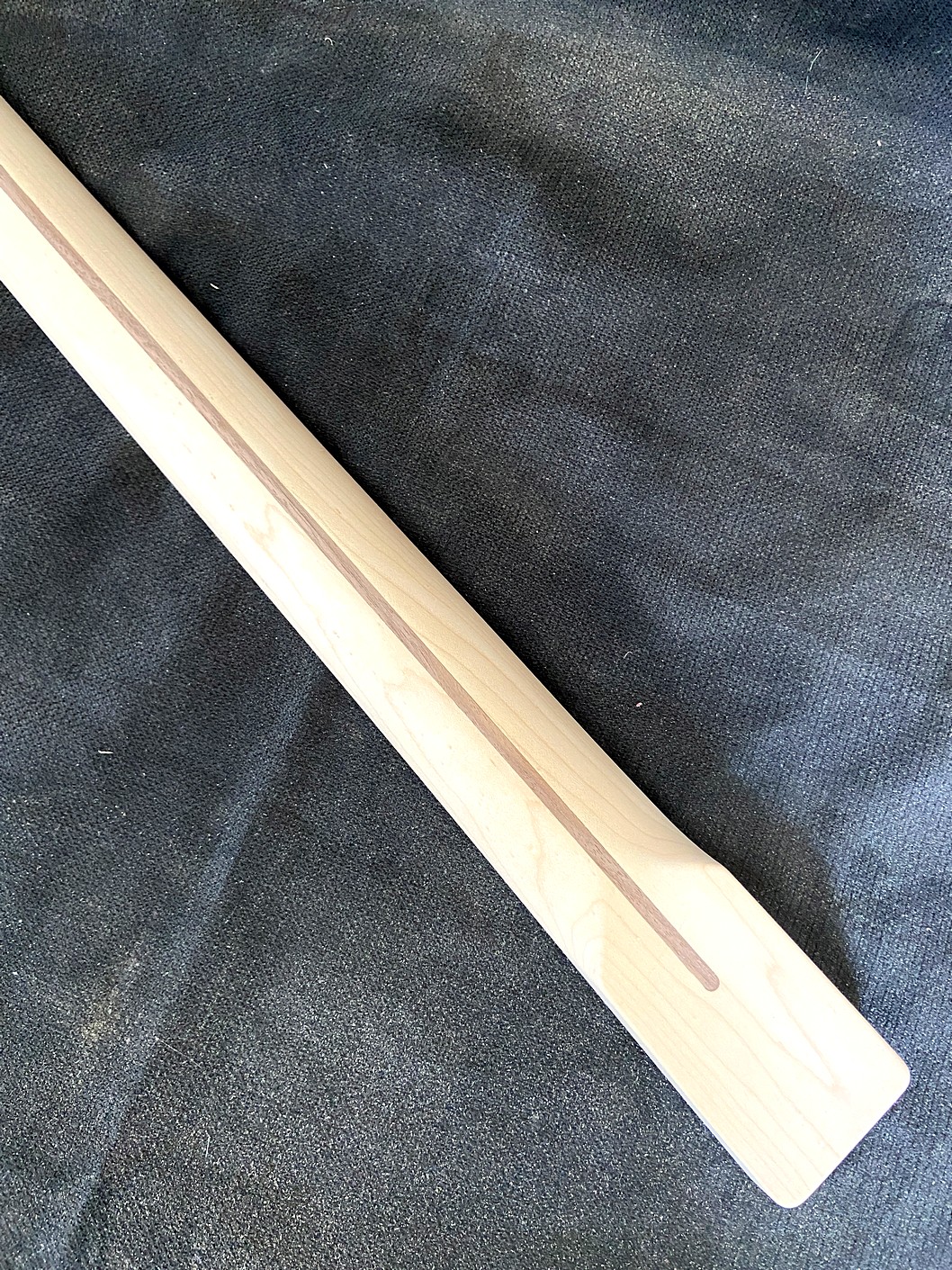 T-Style Replacement Neck / 1 pc. Lite Bird's Eye Maple / Soft Chunky V (#GIN-3927) - Image 8