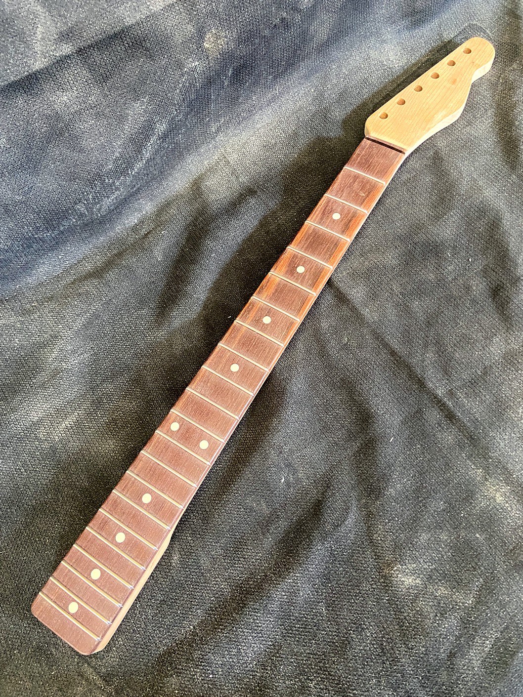 T-Style Replacement Neck / 2 pc. Roasted Maple & Madagascar Rosewood / Classic C (#GIN-3928) - Image 2