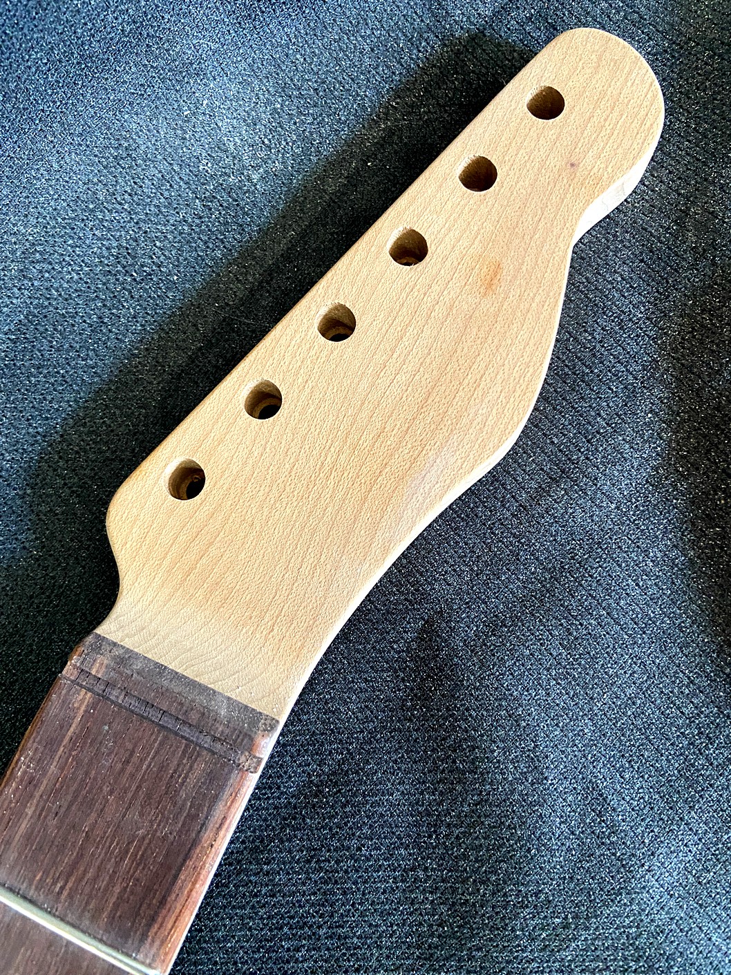 T-Style Replacement Neck / 2 pc. Roasted Maple & Madagascar Rosewood / Classic C (#GIN-3928) - Image 3