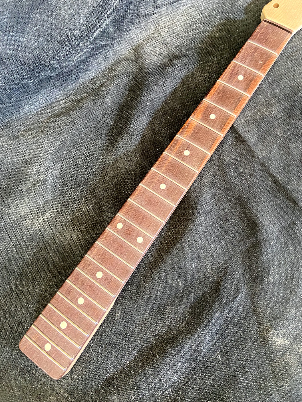 T-Style Replacement Neck / 2 pc. Roasted Maple & Madagascar Rosewood / Classic C (#GIN-3928) - Image 4