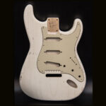 S-Style Body / 1 Piece Paulownia / 1 lbs. 14 oz. / Nitrocellulose TruGrain™ 'Olympic White' / Closet Clean (#GIN-3941)