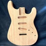 S-Style Body / 2 pc. African Mahogany / Rear Route (#GIN-3945)