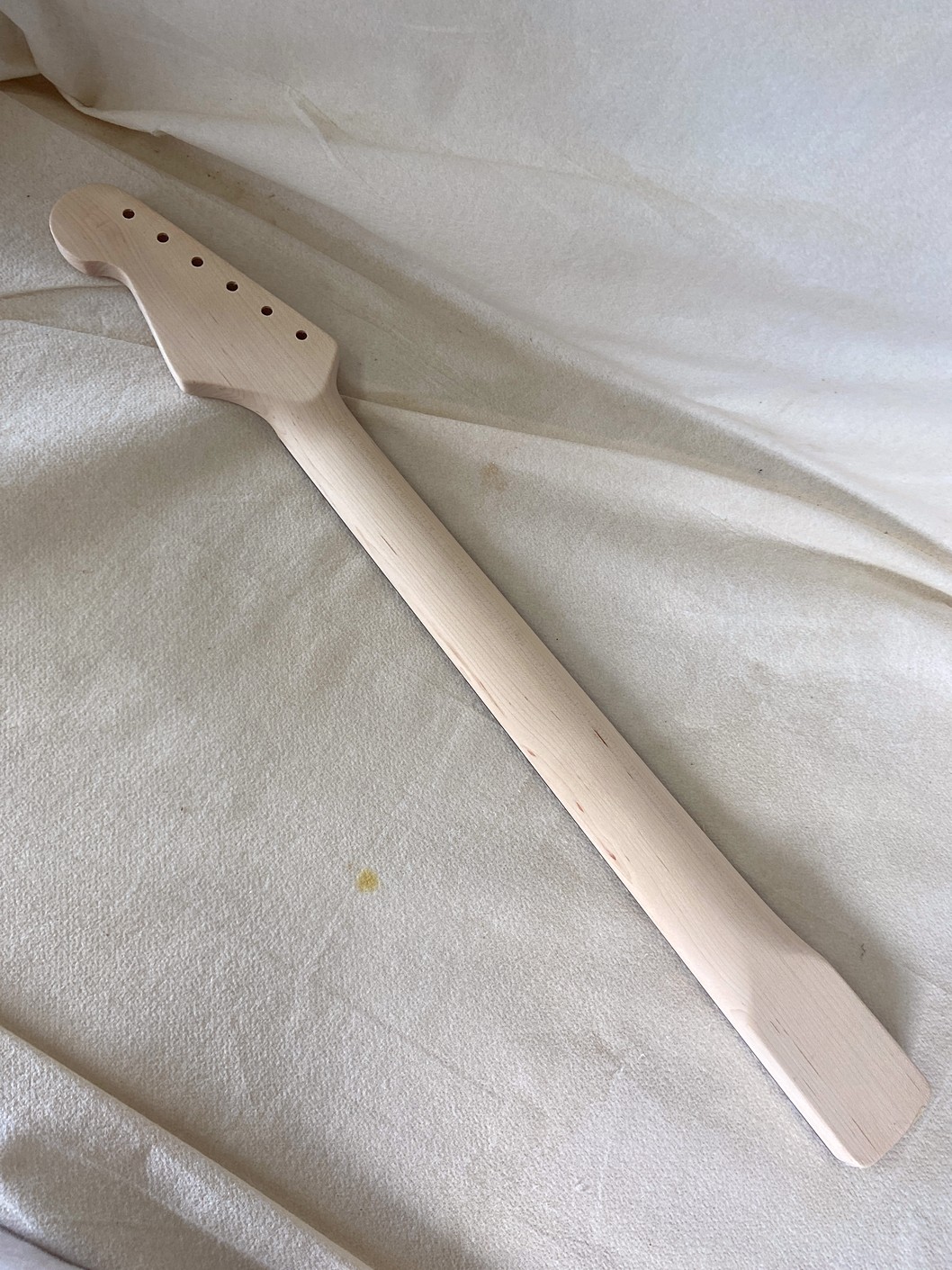 S-Style Replacement Neck / 2 pc. 1/4 Sawn Maple & Indian Rosewood / Classic C (#GIN-3967) - Image 7