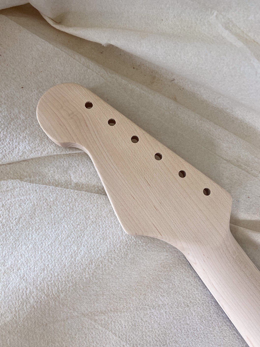 S-Style Replacement Neck / 2 pc. 1/4 Sawn Maple & Indian Rosewood / Classic C (#GIN-3967) - Image 8