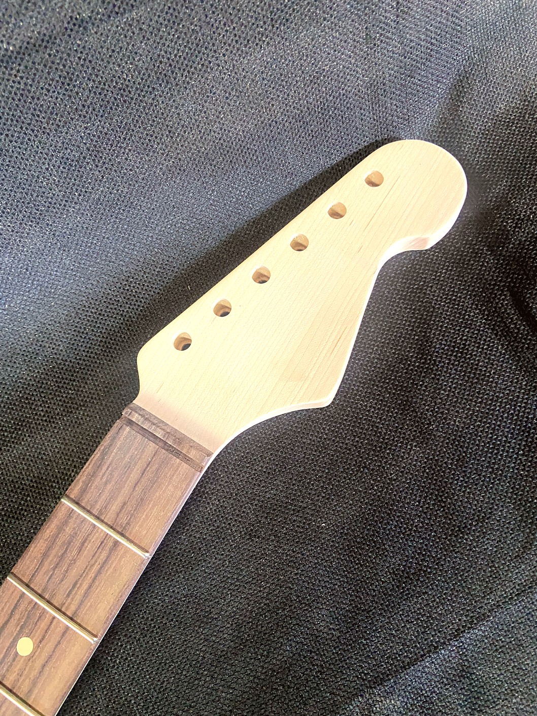 S-Style Replacement Neck / 2 pc. 1/4 Sawn Maple & Indian Rosewood / Classic C (#GIN-3967)