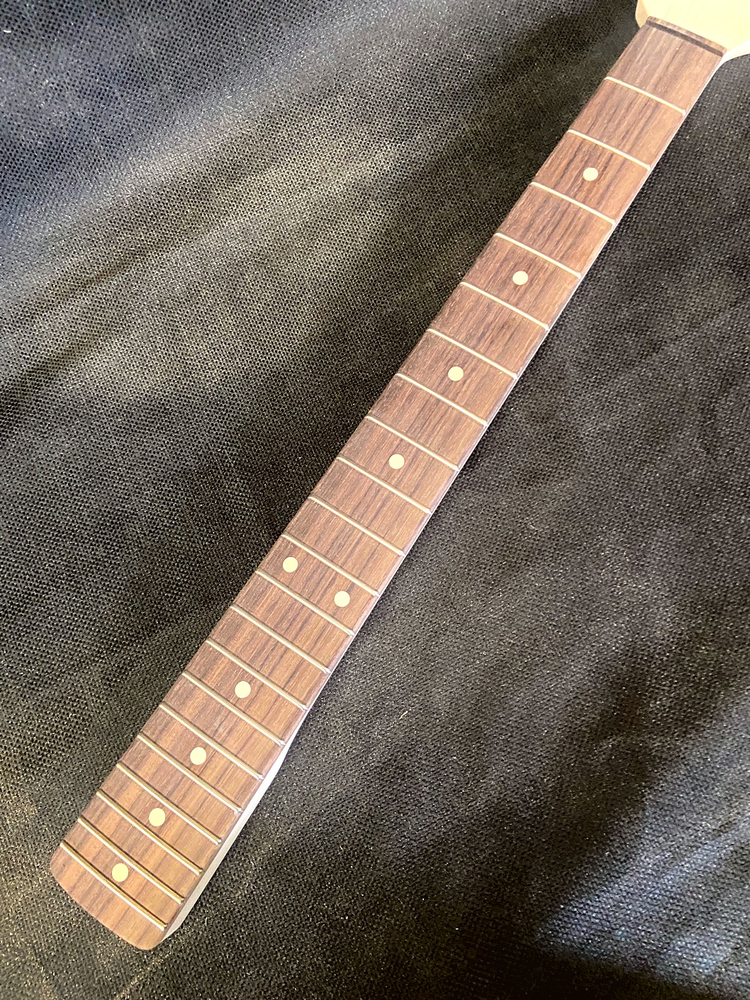 S-Style Replacement Neck / 2 pc. 1/4 Sawn Maple & Indian Rosewood / Classic C (#GIN-3967) - Image 4