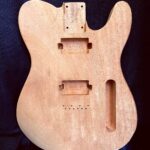 T-Style Body / 1 pc. Mahogany / x2 PAF / Forearm & Tummy Cut (#GIN-3991)