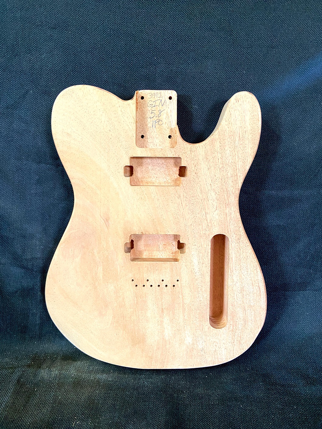 T-Style Body / 1 pc. Mahogany / x2 PAF / Forearm & Tummy Cut (#GIN-3991)