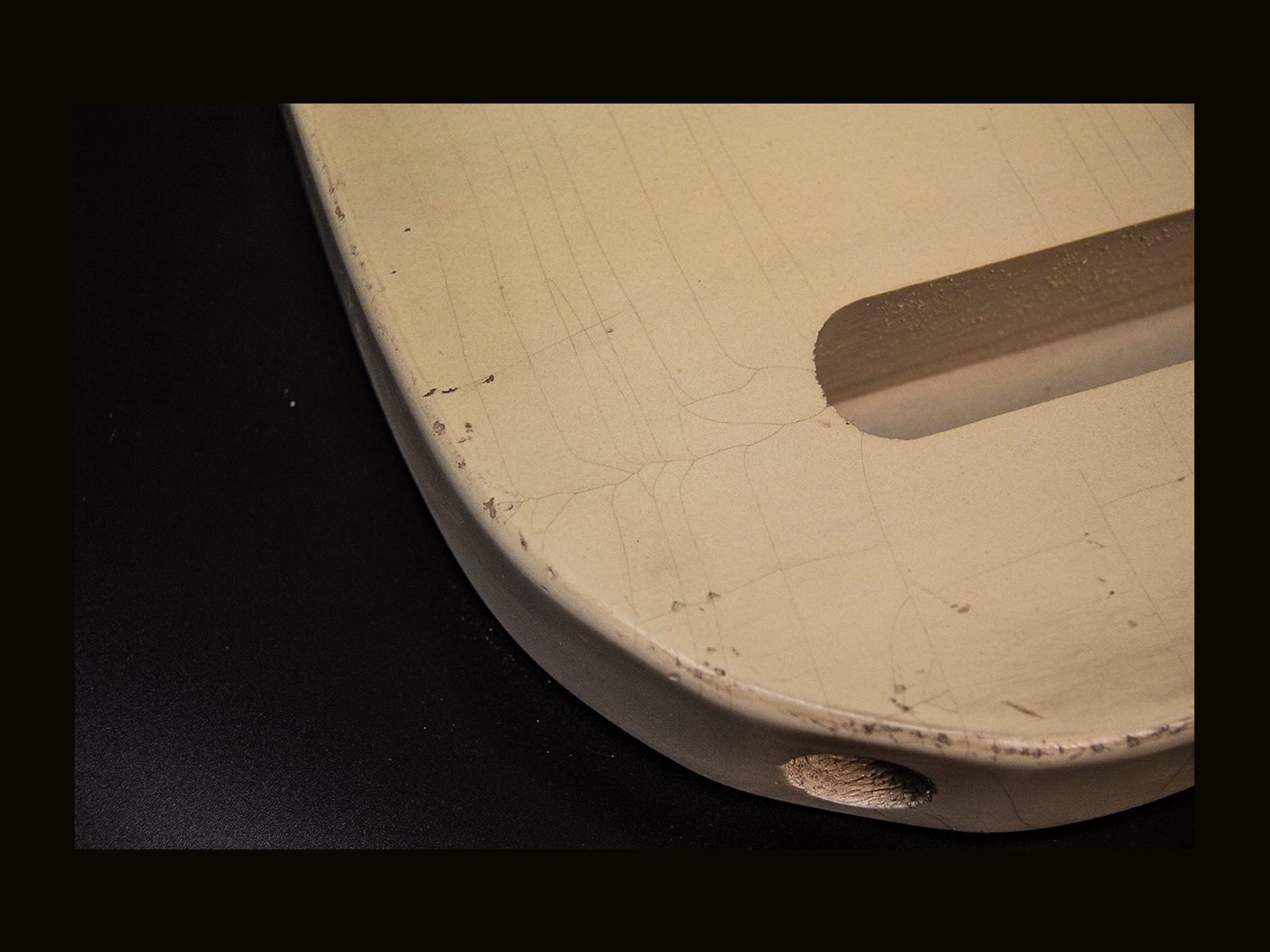 T-Style - Esquire Body / Paulownia / 2 lbs. 15 oz. / Nitrocellulose 'Nicotine Blonde' / Med. Relic (#GIN-3994) - Image 5