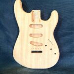S-Style Body / 2 pc. Ultra Light Mahogany / Rear Route / 3 lbs. 13 oz. (#GIN-3997)