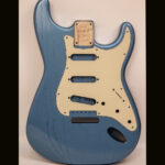 S-Style Body / 1 Piece Swamp Ash / 3 lbs. 2 oz.  / Nitrocellulose TruGrain™ 'Lake Placid Blue' / Closet Clean (#GIN-4010)