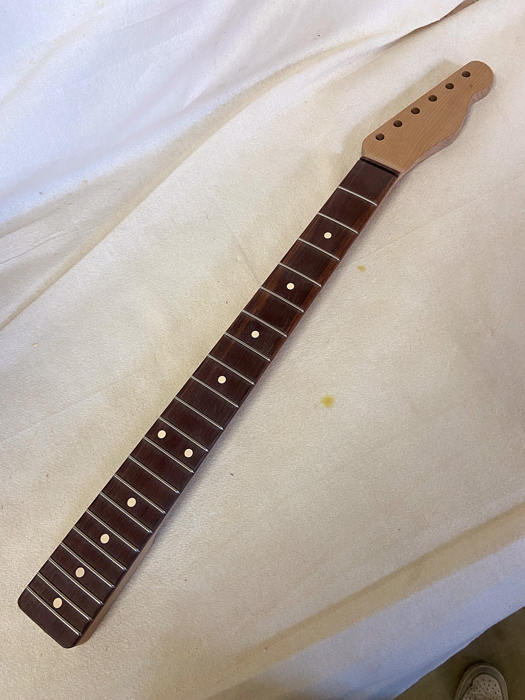 T-Style Replacement Neck / 2 pc. Roasted Maple & Madagascar Rosewood / Classic C (#GIN-4012) - Image 2