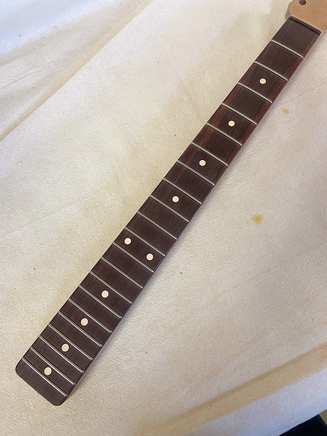 T-Style Replacement Neck / 2 pc. Roasted Maple & Madagascar Rosewood / Classic C (#GIN-4012) - Image 4