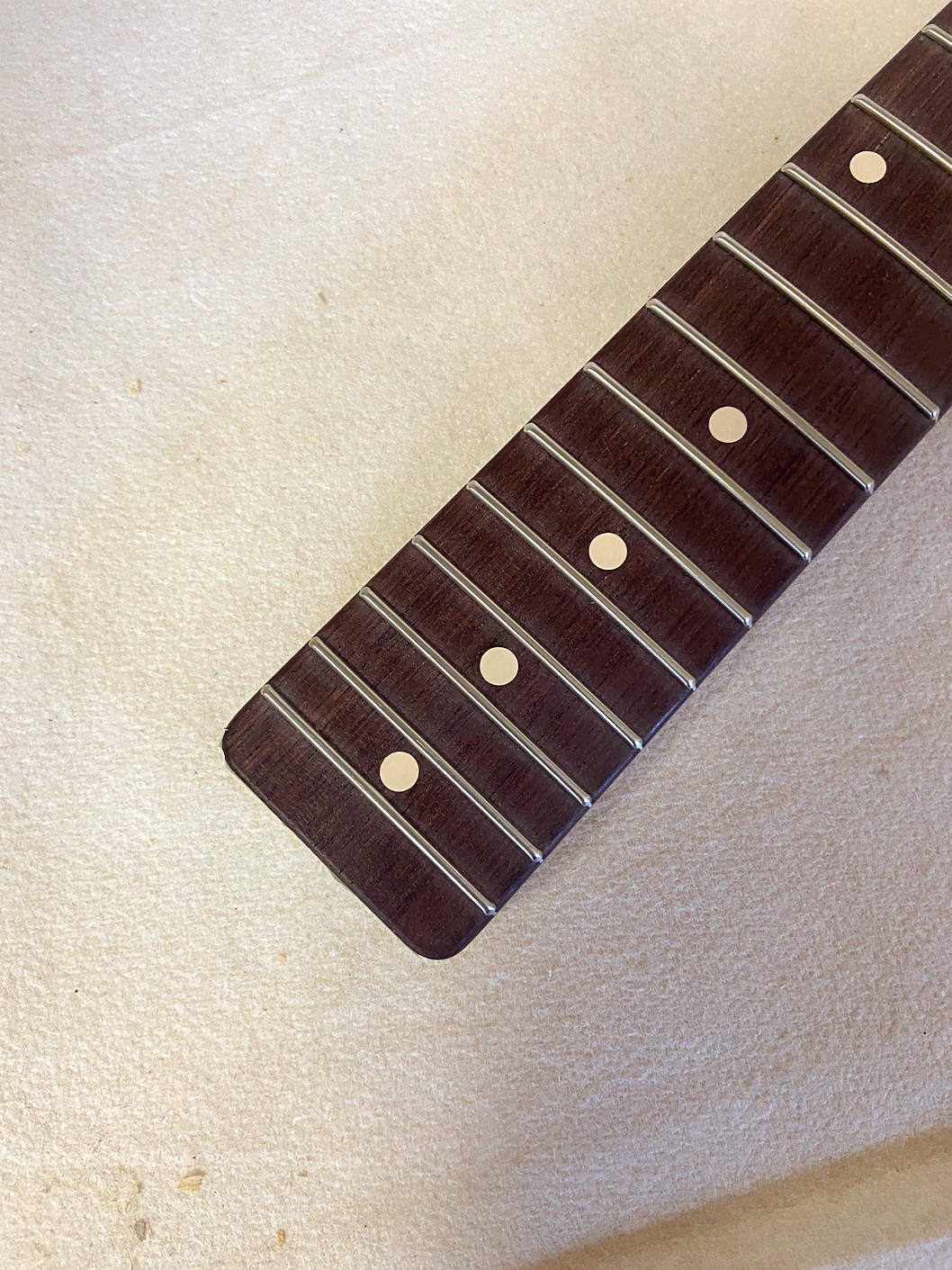 T-Style Replacement Neck / 2 pc. Roasted Maple & Madagascar Rosewood / Classic C (#GIN-4012) - Image 5
