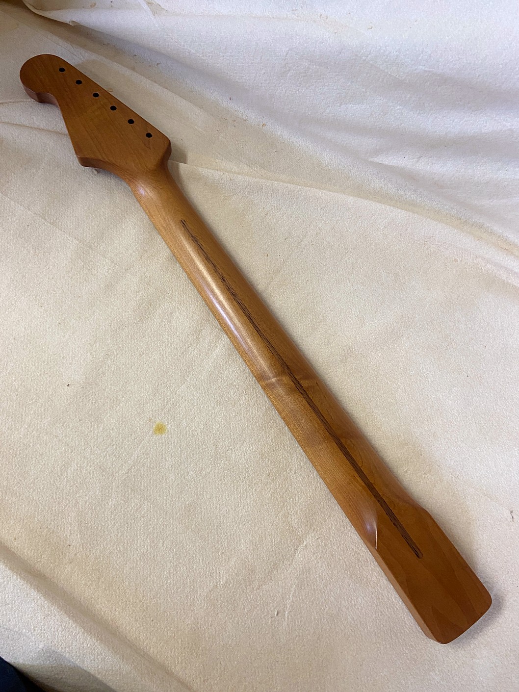 S-Style Replacement Neck / 1 pc. Roasted Maple / Classic C / Gloss / Closet Clean (#GIN-4014) - Image 6